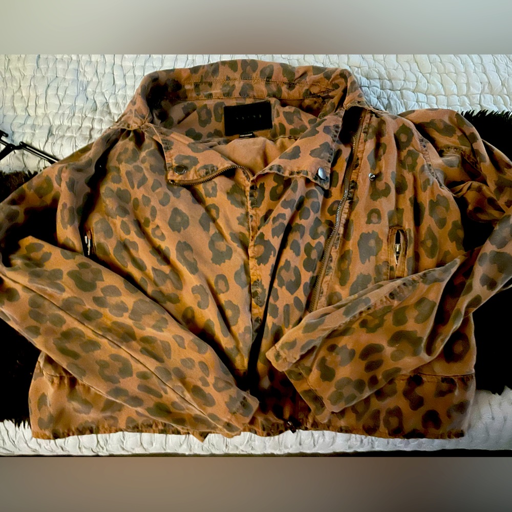 Barely worn leopard jacket